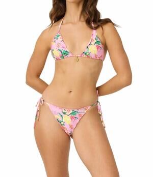NEW PQ SWIM lettice edge top in dahlia